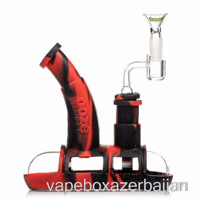 E-Juice Vape Ooze Steamboat Silicone Water Pipe Lava (Black / Red)